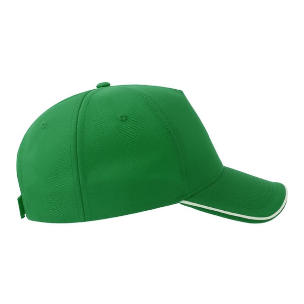 Atlantis Headwear Unisex Adult Recy Five Piping 5 Panel Recycled Structured Baseball Cap