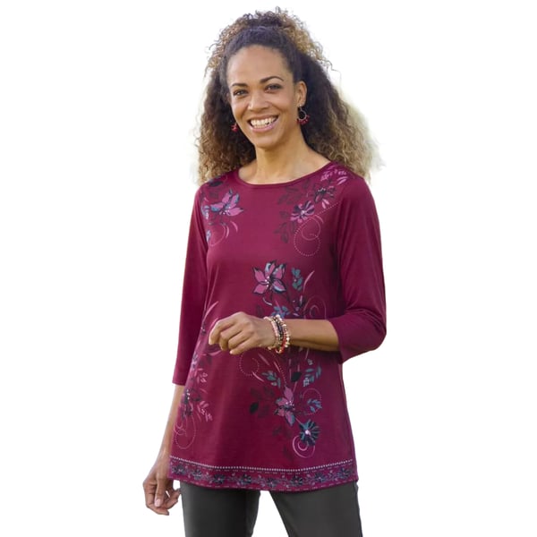 Atlas for Women Womens/Ladies Boat Neck Tunic