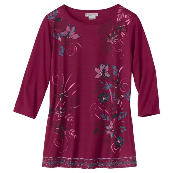 Atlas for Women Womens/Ladies Boat Neck Tunic