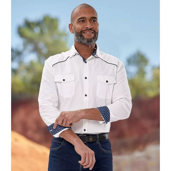 Atlas For Men Poplin skjorte til mænd