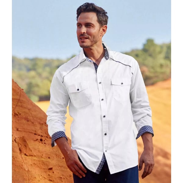 Atlas For Men Poplin skjorte til mænd