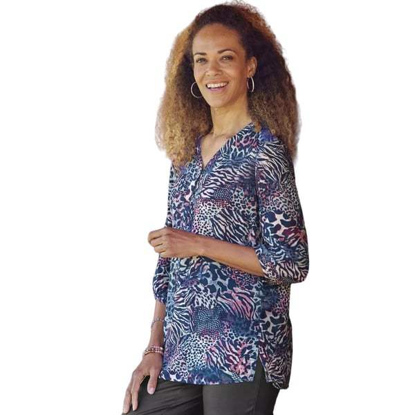 Atlas for Women Womens/Ladies Animal Print Blouse