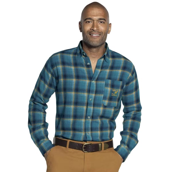 Atlas For Men Mens Checked Flannel Shirt