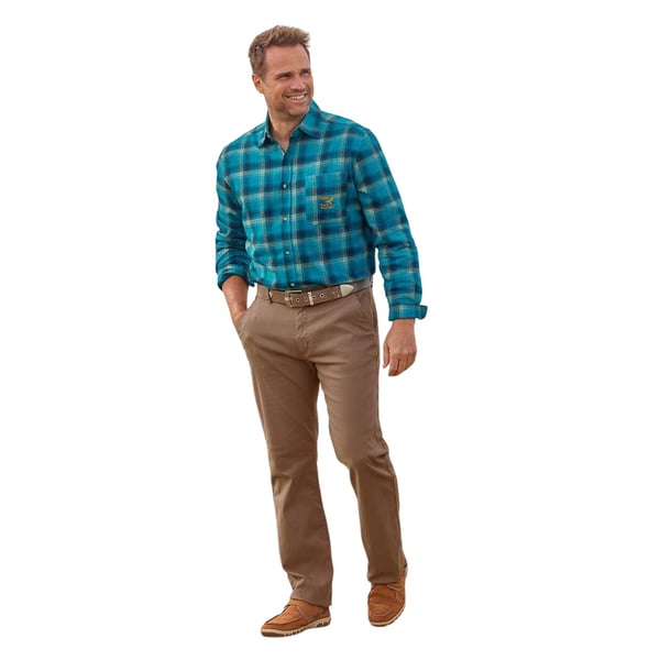 Atlas For Men Mens Checked Flannel Shirt