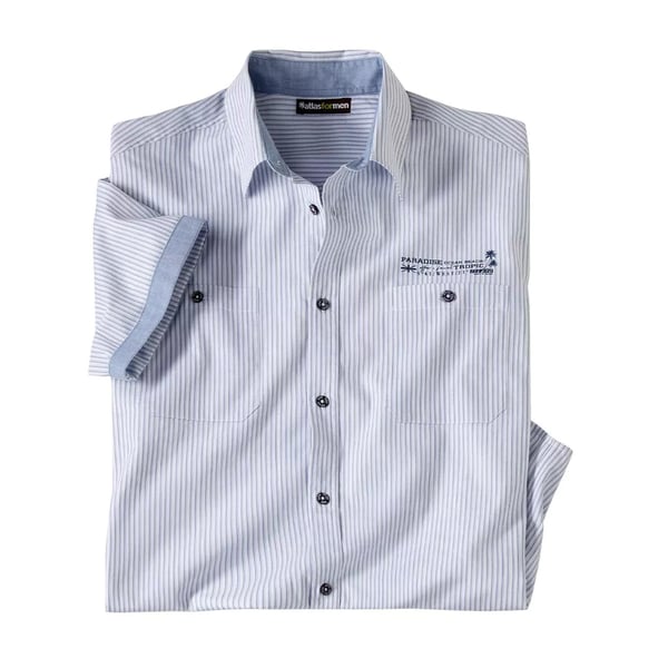 Atlas For Men Mens West Island Striped Shirt