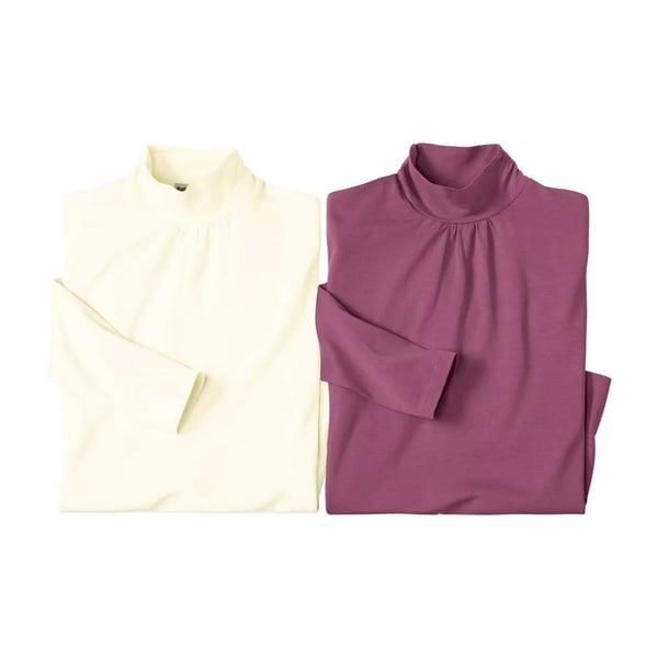 Atlas for Women Rullekravetop til kvinder/damer (pakke med 2) Atlas for Women Rullekravetop til kvinder/damer (pakke med 2)