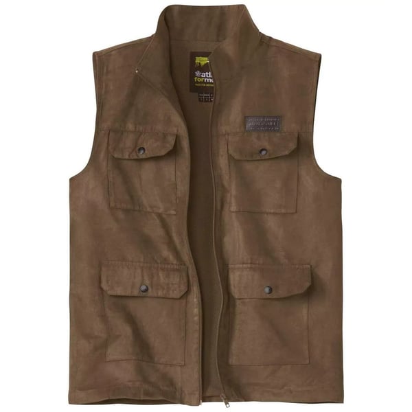 Atlas For Men Mens Faux Suede Gilet