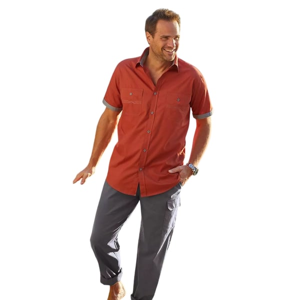 Atlas For Men Mens Poplin Pilot Shirt