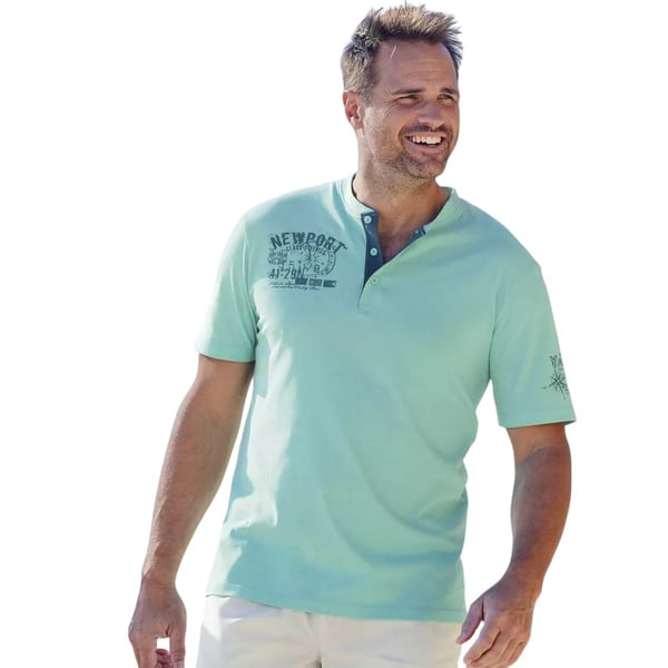 Atlas For Men Mens Henley T-Shirt (Pack of 2)