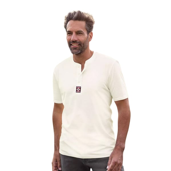 Atlas For Men Mens Button Neck T-Shirt (Pack of 3)