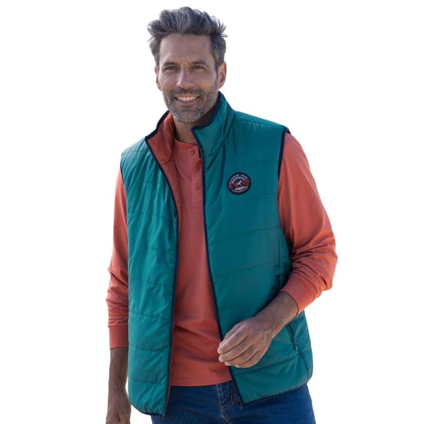 Atlas For Men Mens Reversible Padded Sleeveless Gilet