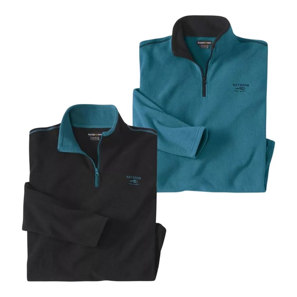 Atlas For Men Mens Microfleece Jumper (Pack of 2)