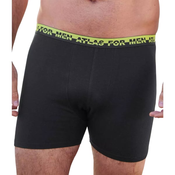 Atlas For Men Mens Plain Stretch Boxer Shorts (Pack of 6)