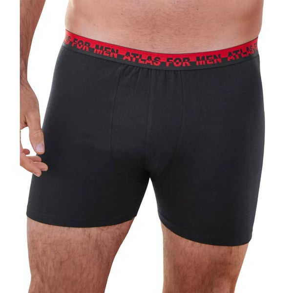 Atlas For Men Mens Plain Stretch Boxer Shorts (Pack of 6)