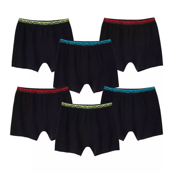 Atlas For Men Mens Plain Stretch Boxer Shorts (Pack of 6)