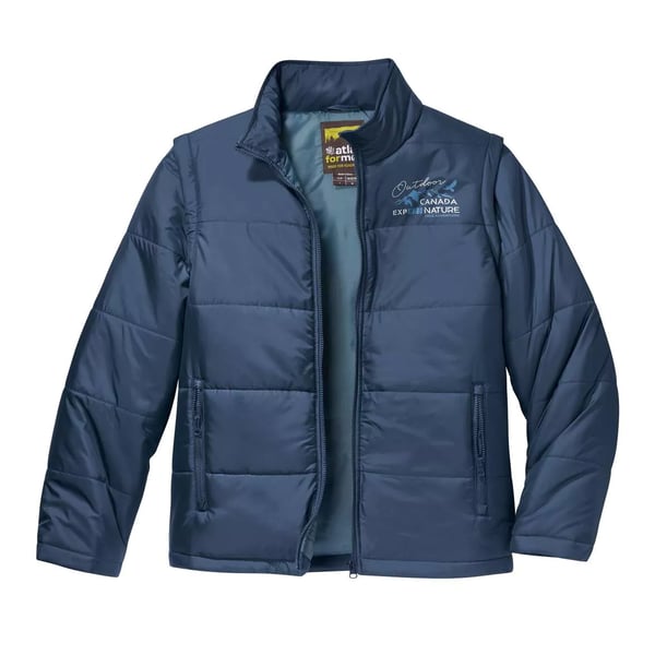 Atlas For Men Mens Trek Water Repellent 2 in 1 Down Jacket