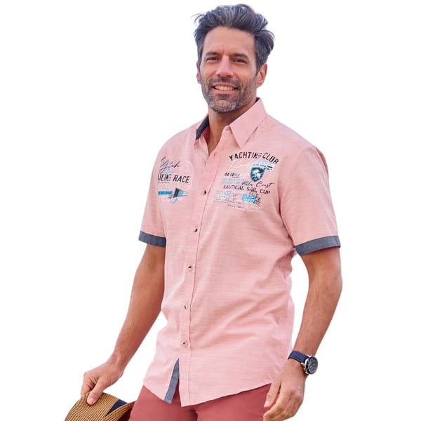 Atlas For Men Mens Slub Poplin Shirt