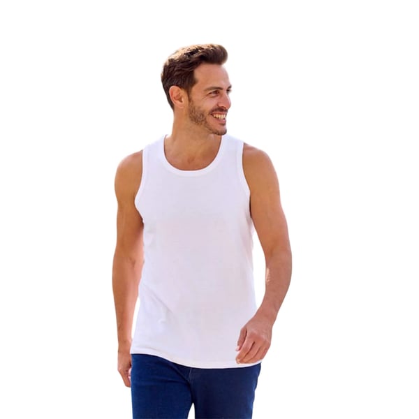 Atlas For Men Mens Plain Vest Top (Pack of 3)