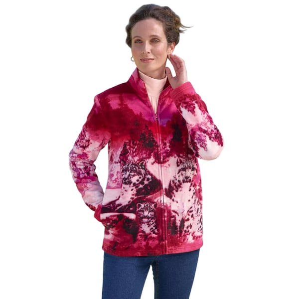 Atlas for Women Womens/Ladies Printed Fleece Jacket