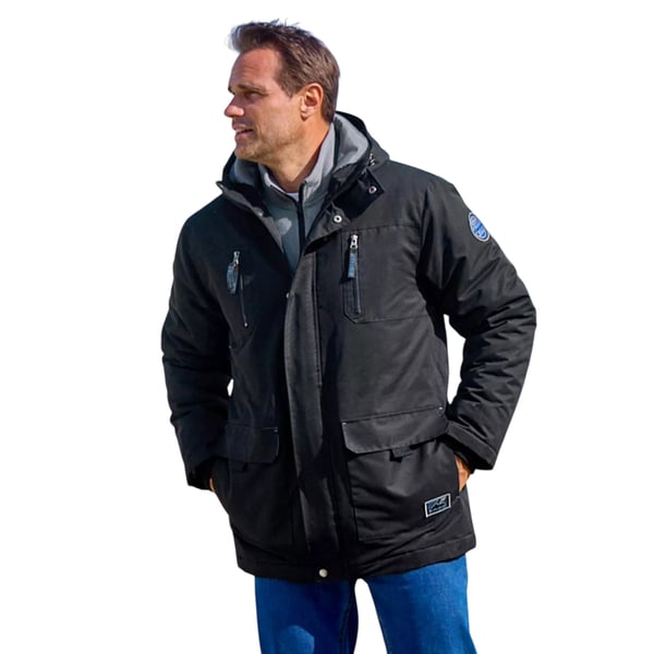 Atlas For Men Mens Water Repellent Faux Fur Hood Parka