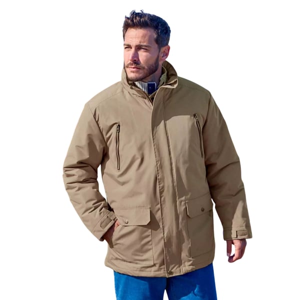 Atlas For Men Mens Water Repellent Multi Pocket Parka