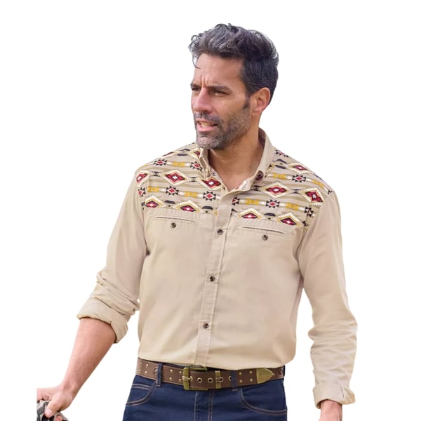 Atlas For Men Mens Printed Poplin Shirt