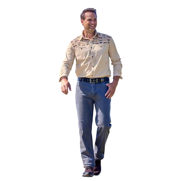 Atlas For Men Mens Printed Poplin Shirt