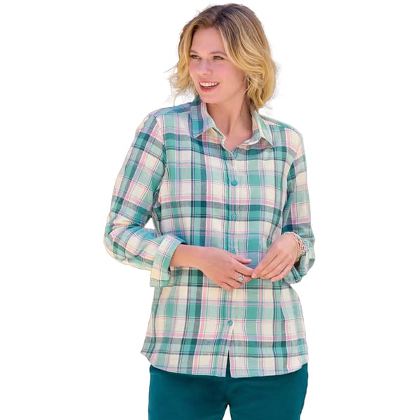 Atlas for Women Naisten ruudullinen flanellipaita