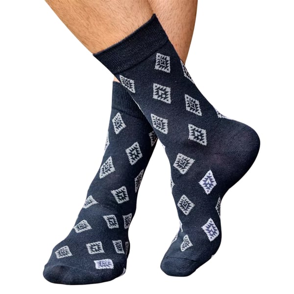 Atlas For Men Mens Patterned Jersey Socks (Pack of 5)