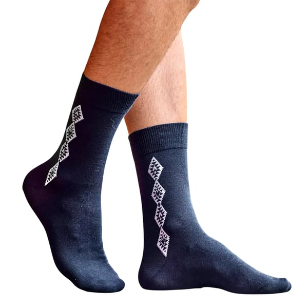 Atlas For Men Mens Patterned Jersey Socks (Pack of 5)