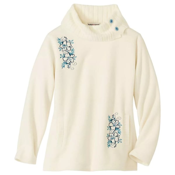 Atlas for Women Womens/Ladies Embroidered Fleece Jumper