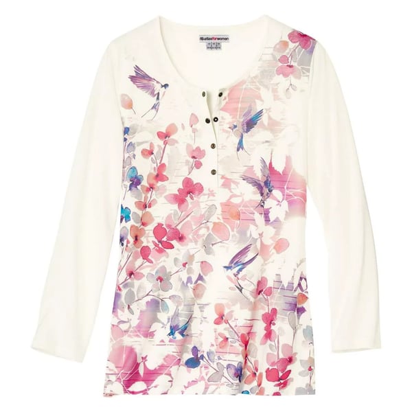 Atlas for Women Dame/kvinder blomstret top