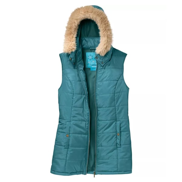 Atlas for Women Womens/Ladies Detachable Hood Longline Gilet