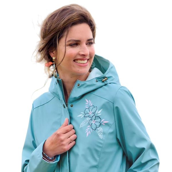 Atlas for Women Womens/Ladies Waxed Hooded Windbreaker