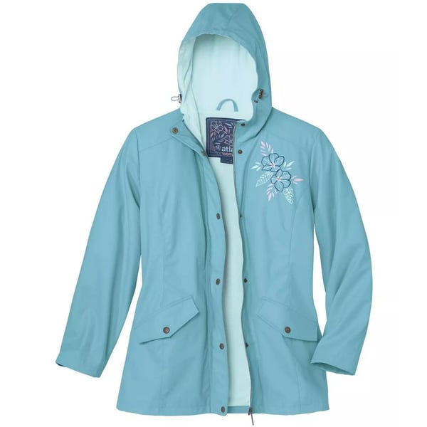 Atlas for Women Womens/Ladies Waxed Hooded Windbreaker