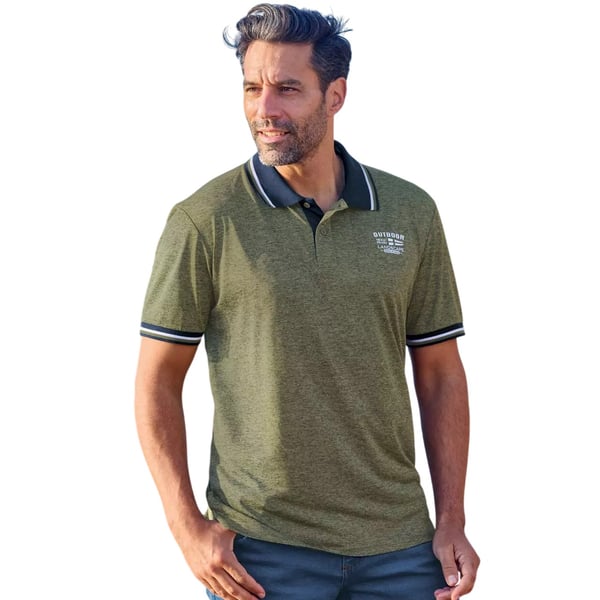 Atlas For Men Miesten kirjava pikeepaita (2 kpl:n pakkaus)