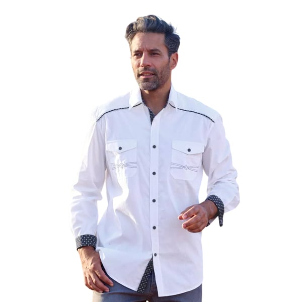 Atlas For Men Mens Poplin Long-Sleeved Shirt