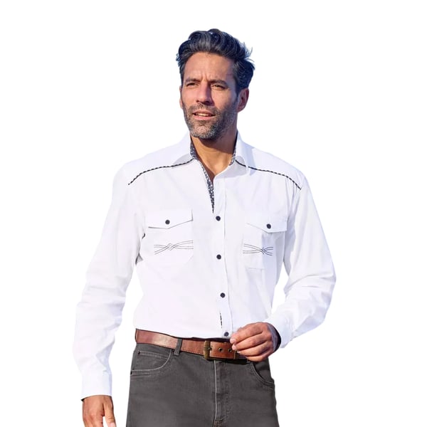 Atlas For Men Mens Poplin Long-Sleeved Shirt