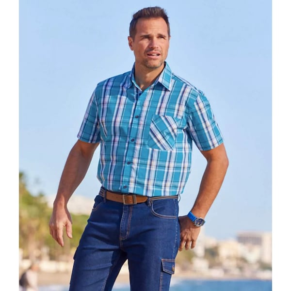 Atlas For Men Miesten Ruudullinen Paita