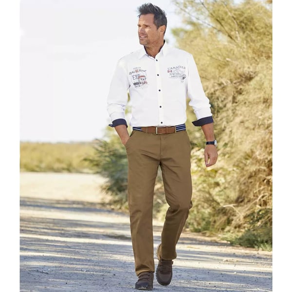 Atlas For Men Mens Plain Chinos