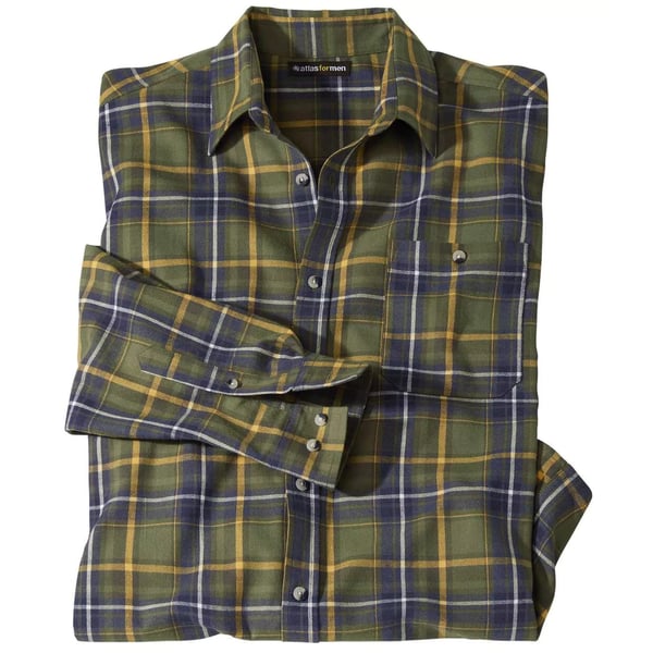 Atlas For Men Ternet flannelskjorte til mænd