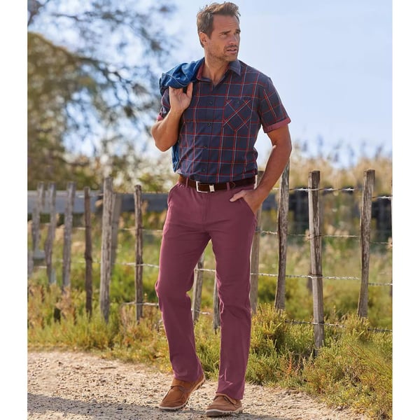 Atlas For Men Stretch-chinos til mænd