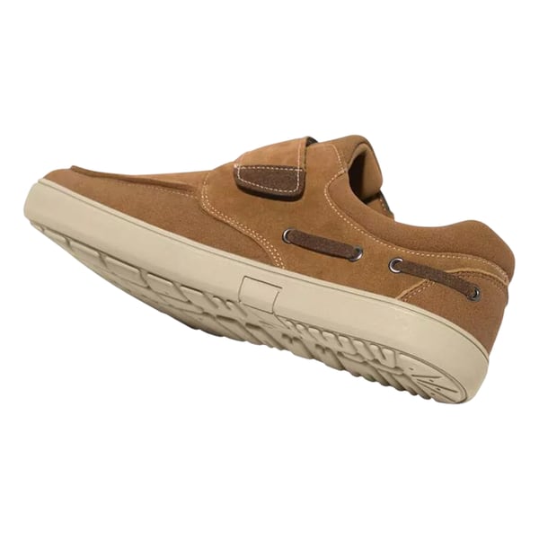 Atlas For Men Mens Split Leather Boat Style Moccasins