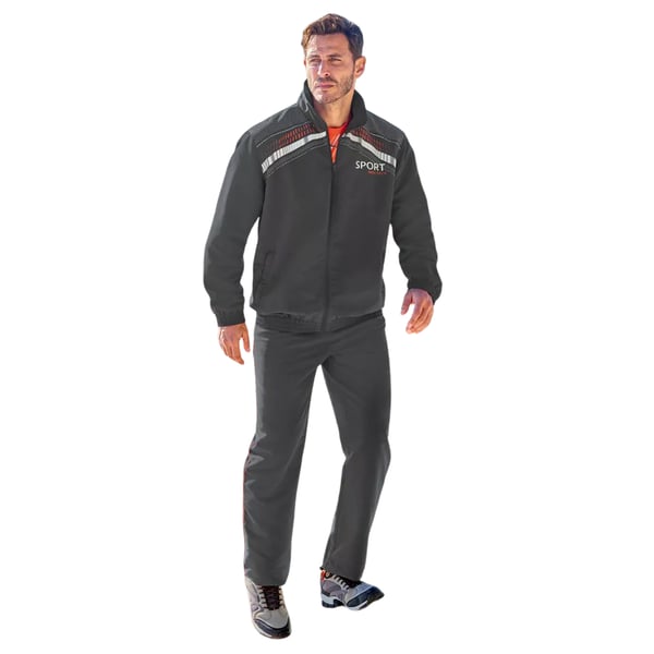 Atlas For Men Mens Sporty Microfibre Elasticated Waist Tracksuit