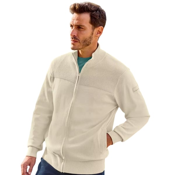 Atlas For Men Mens Mottled Knitted Jacket