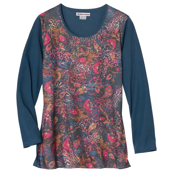 Atlas for Women Womens/Ladies Printed Long-Sleeved Top
