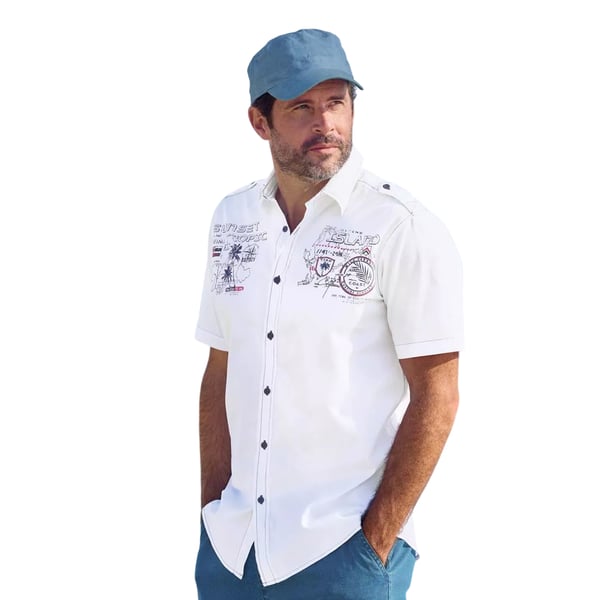 Atlas For Men Mens Tropical Pilot Shirt