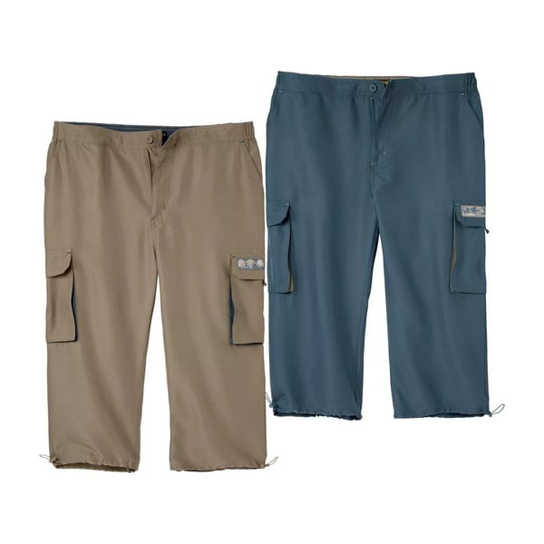Atlas For Men Mens Microfibre Cargo Trousers (Pack of 2)