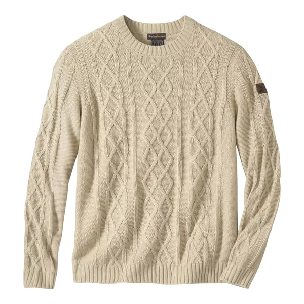 Atlas For Men Pullover i kabelstrik til mænd
