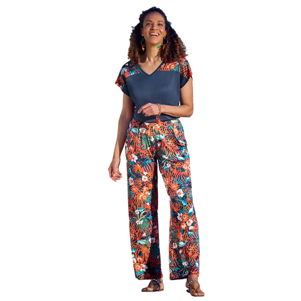 Atlas for Women Womens/Ladies Printed Top And Trousers Set